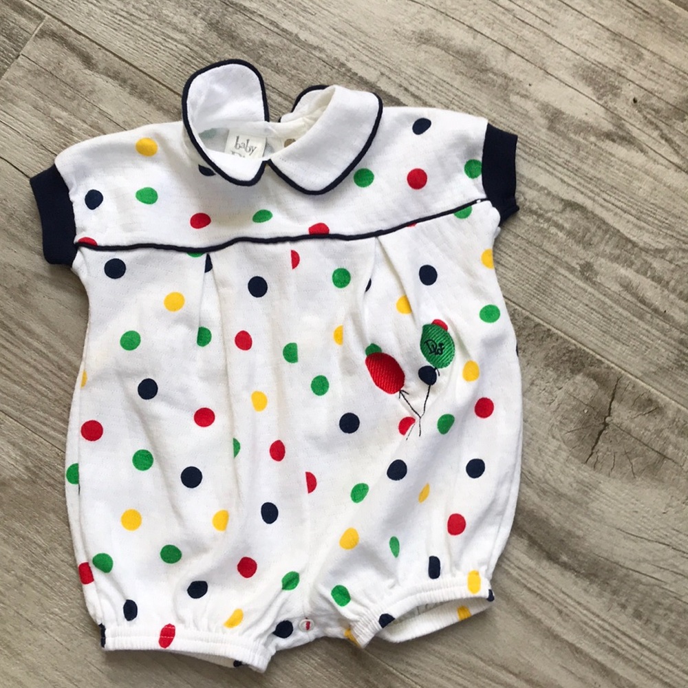 👠Clearance👠Baby Dior polka dotted onesie